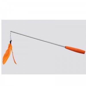 Cat Toy Funny Cat Stick 150cm lång tre-sektion Teleskopstång Rolig katt interaktiva roliga djur leksak katt leveranser
